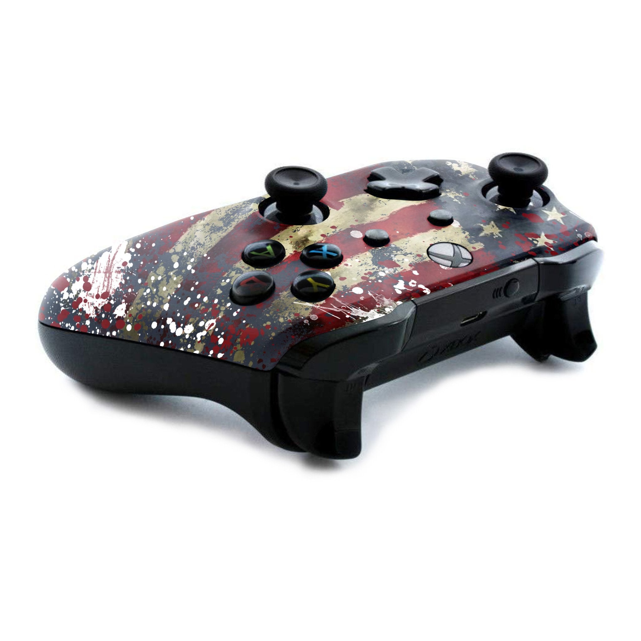 American Tattered Flag Xbox One S Custom Controller (with 3.5 jack)