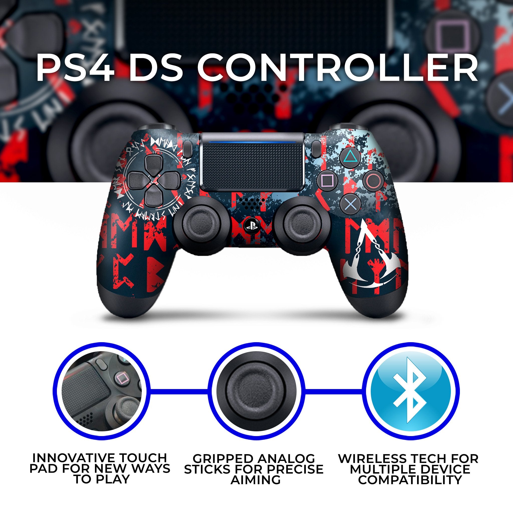 AC Valhalla PS4 Custom Controller Exclusive