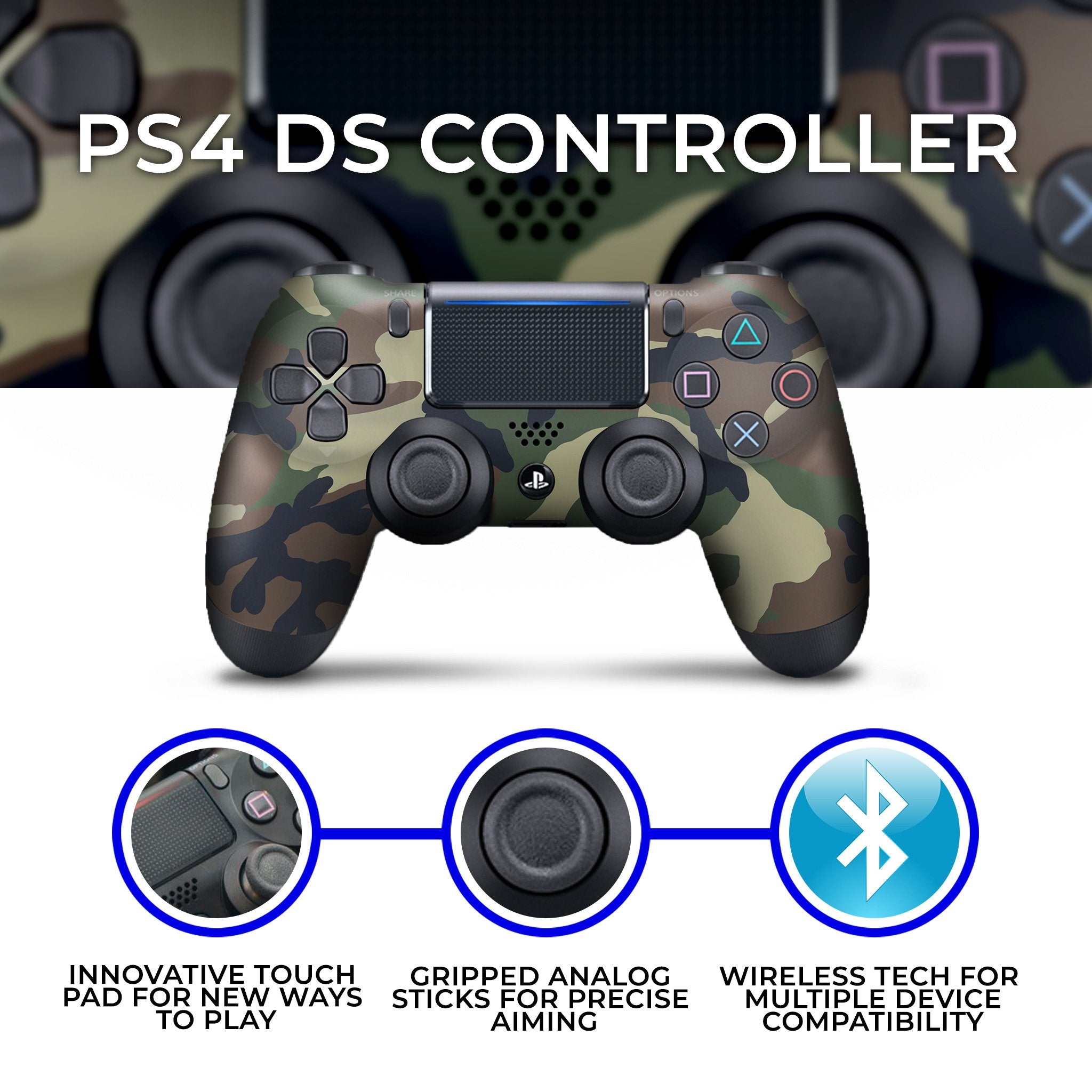 Army Camo PS4 Custom Controller Exclusive