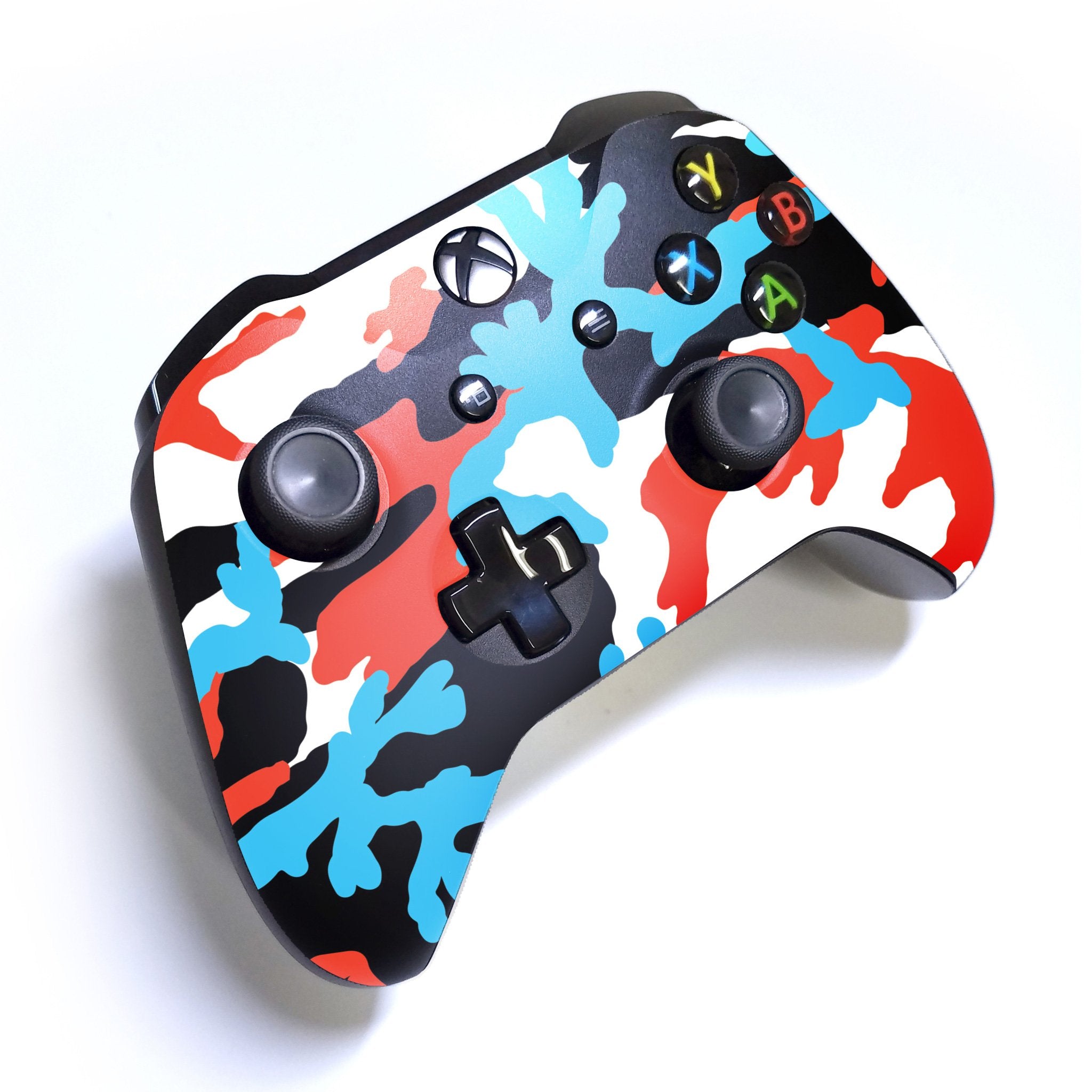 Blue Blood Camo Xbox One S Custom Controller (with 3.5 jack)