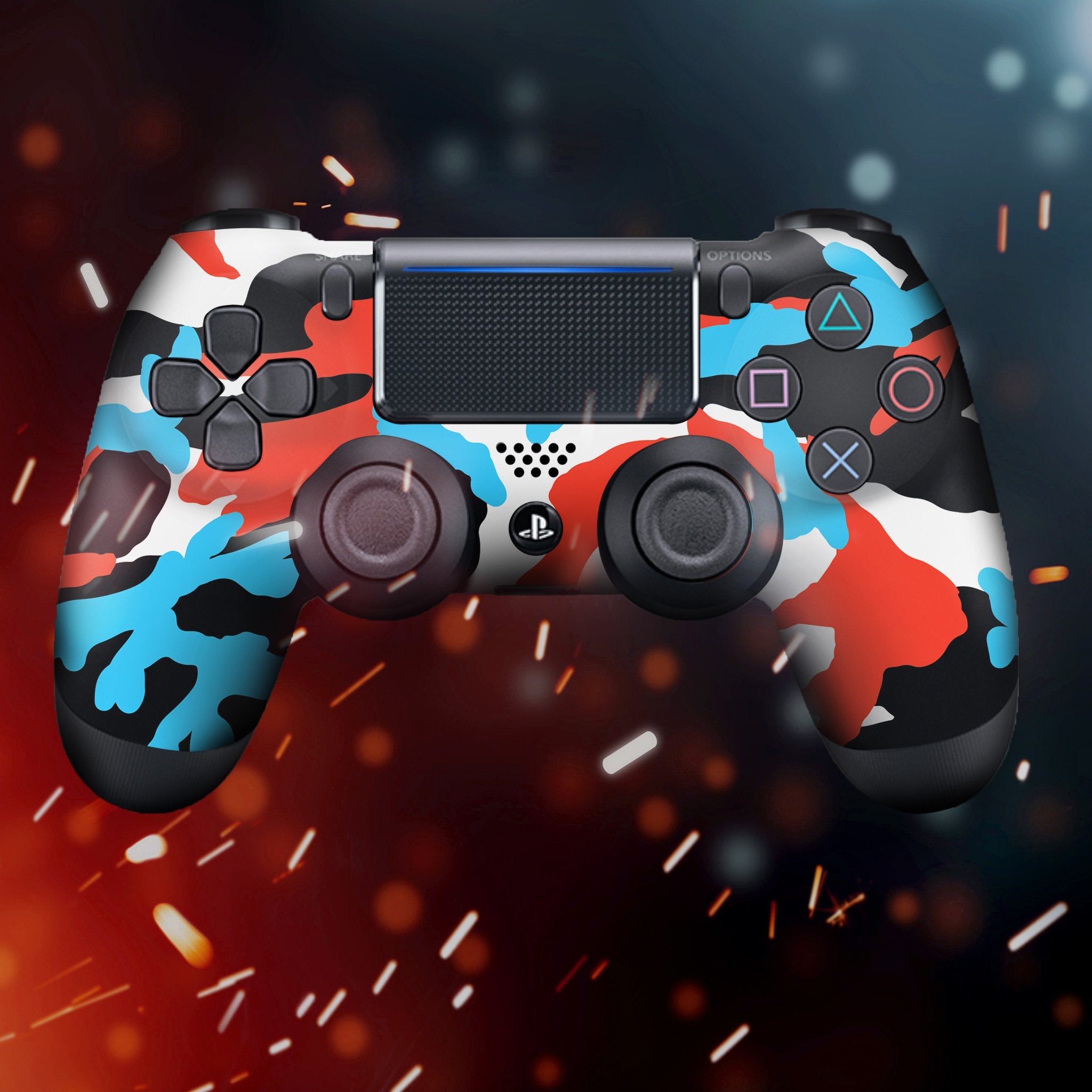 Blue Blood Camo PS4 Custom Controller Exclusive