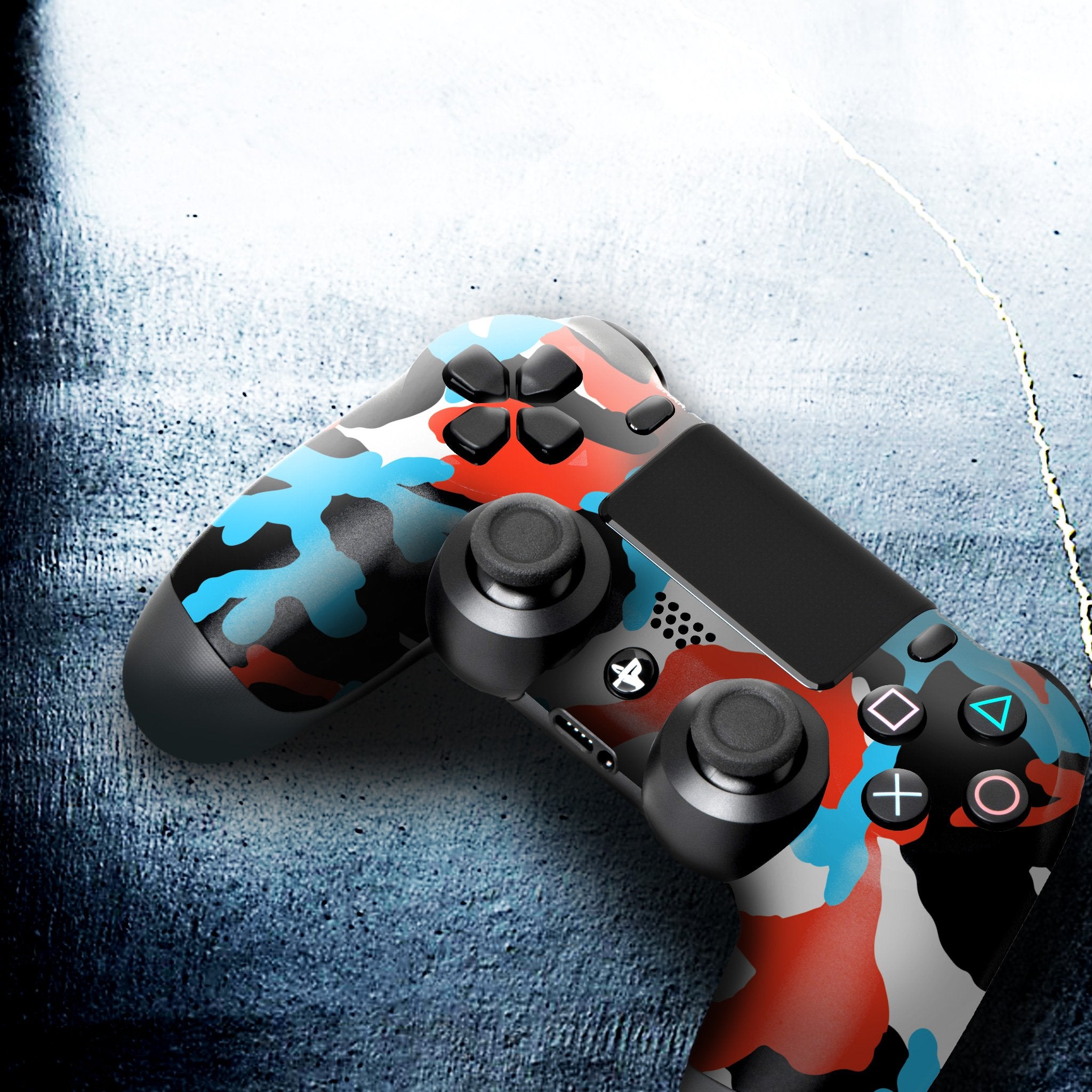 Blue Blood Camo PS4 Custom Controller Exclusive