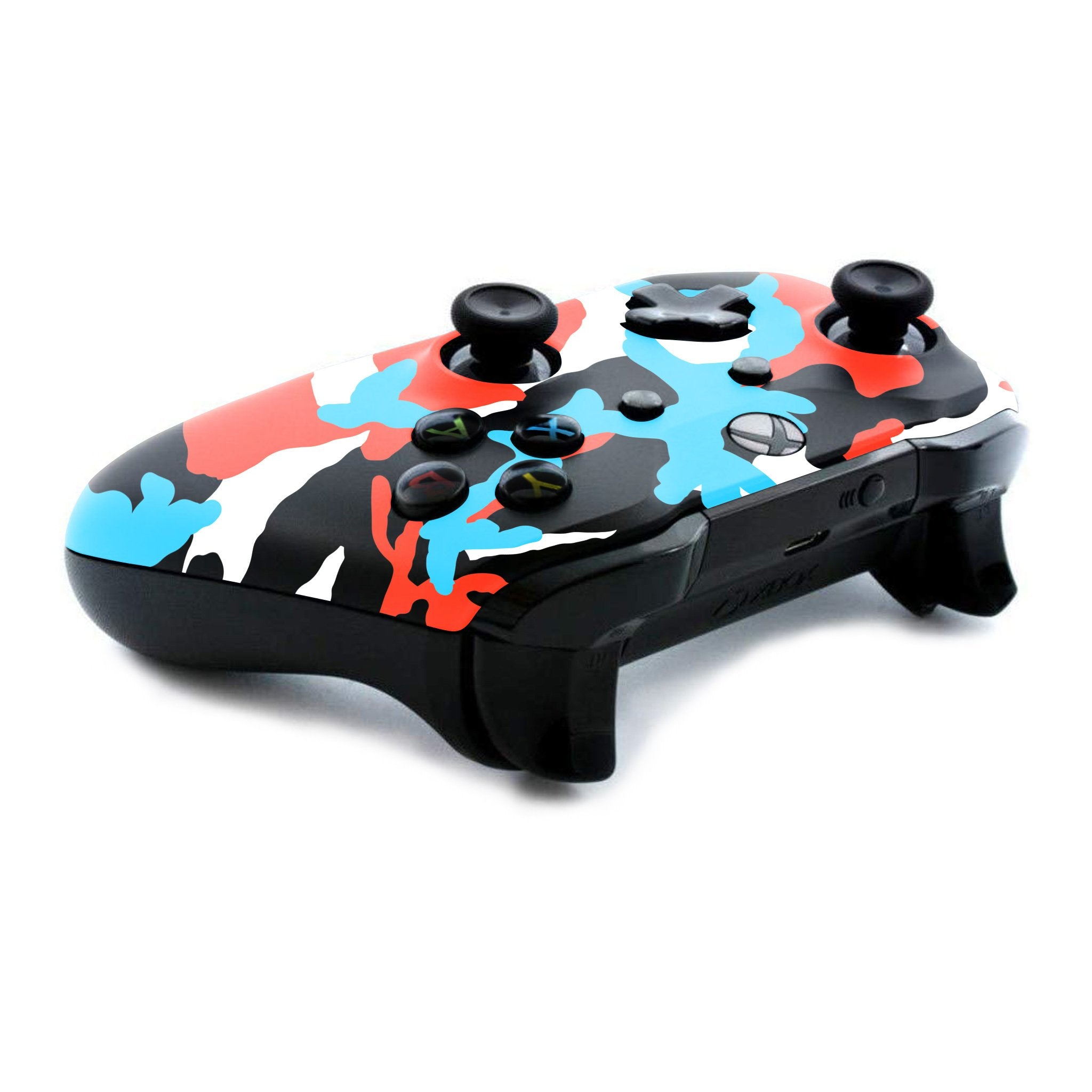 Blue Blood Camo Xbox One S Custom Controller (with 3.5 jack)