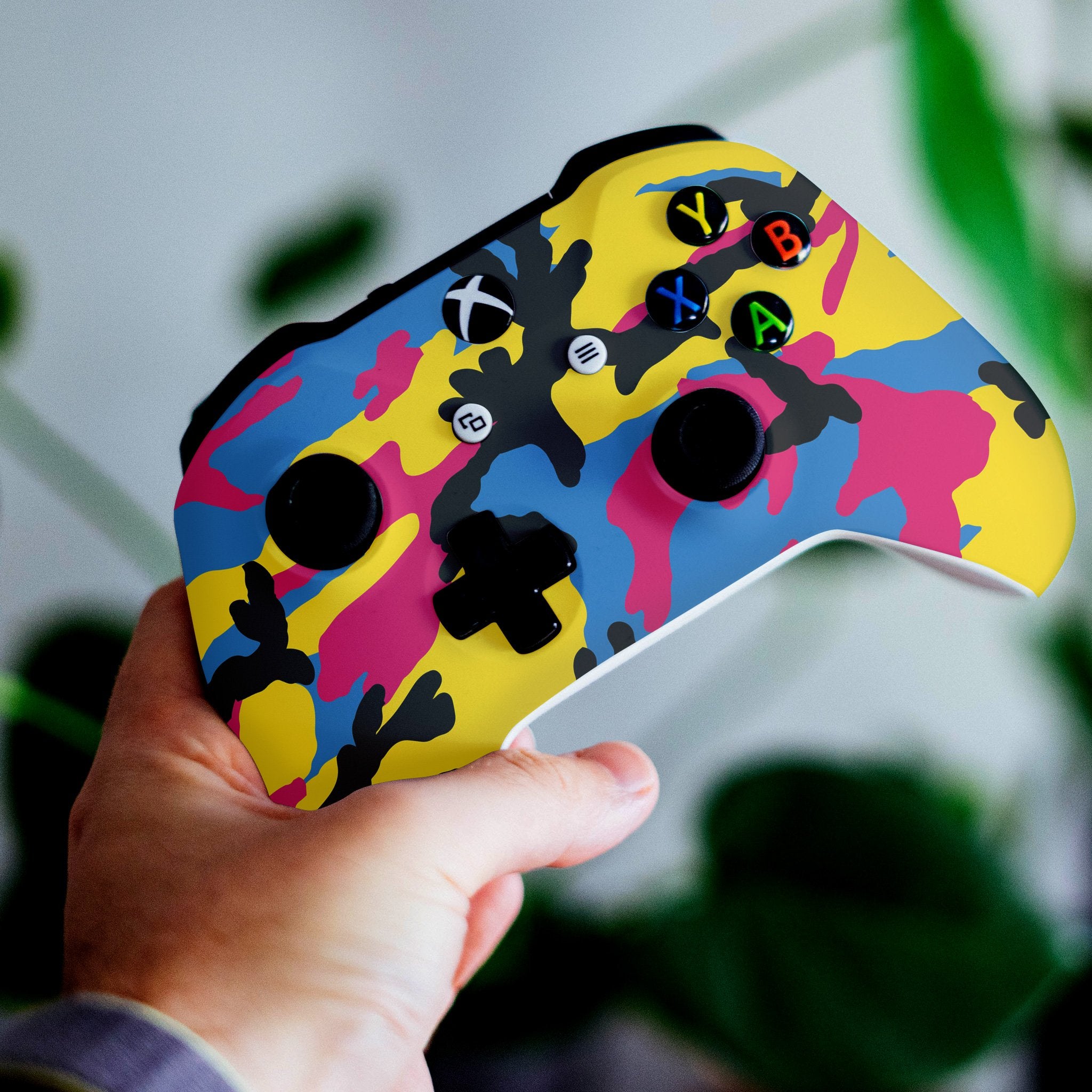 CMYK Camo Xbox One S Custom Controller (with 3.5 jack)