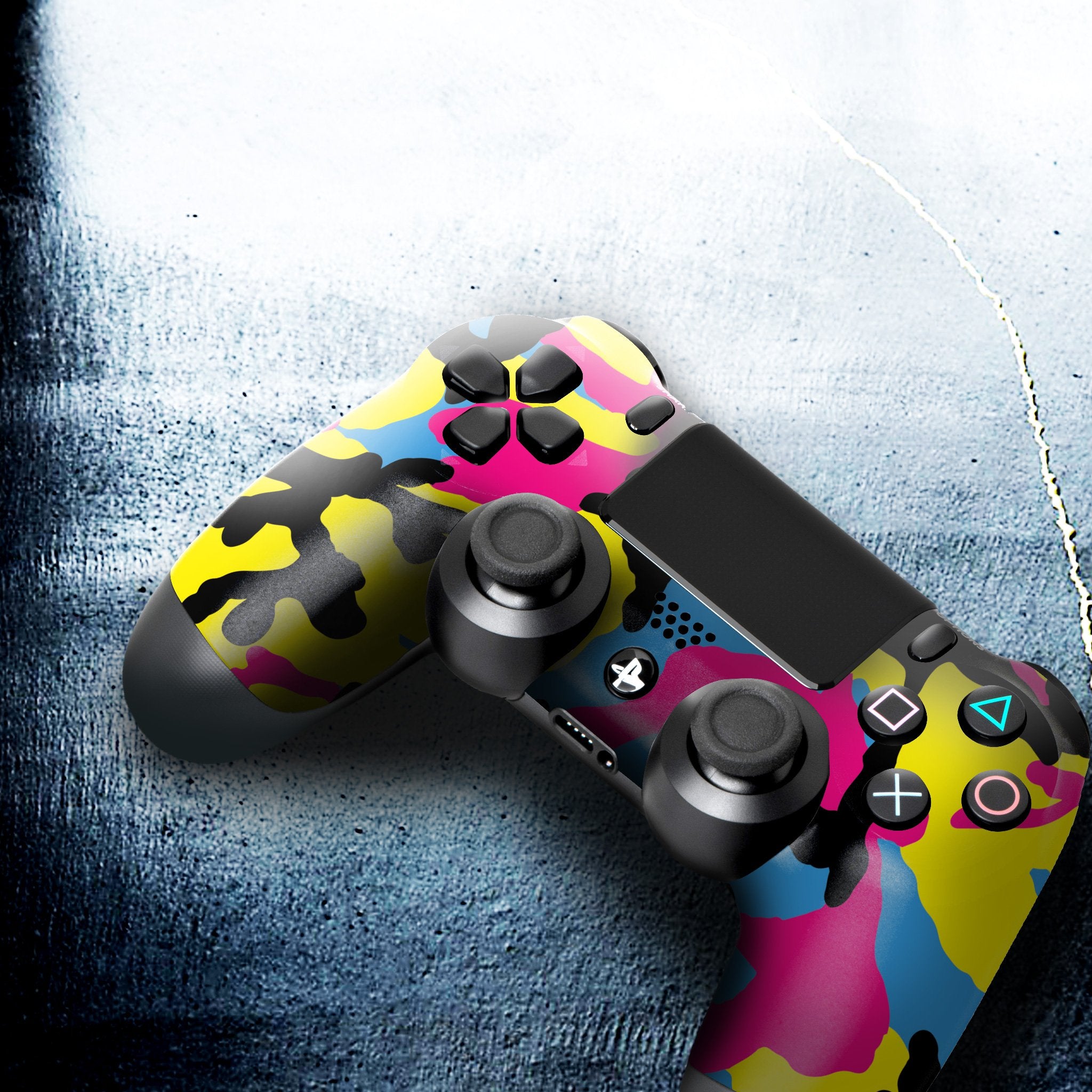 CMYK Camo PS4 Custom Controller Exclusive