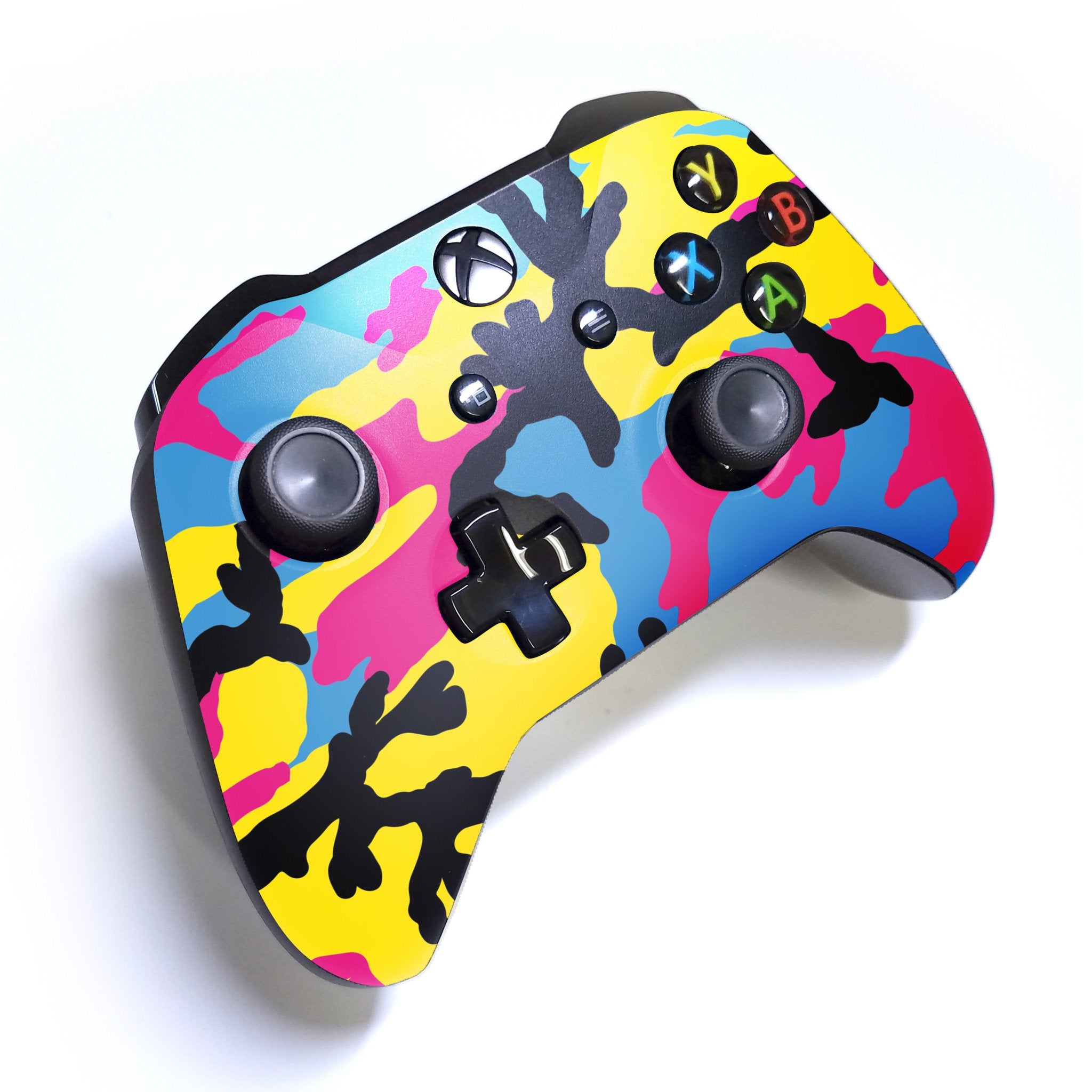 CMYK Camo Xbox One S Custom Controller (with 3.5 jack)