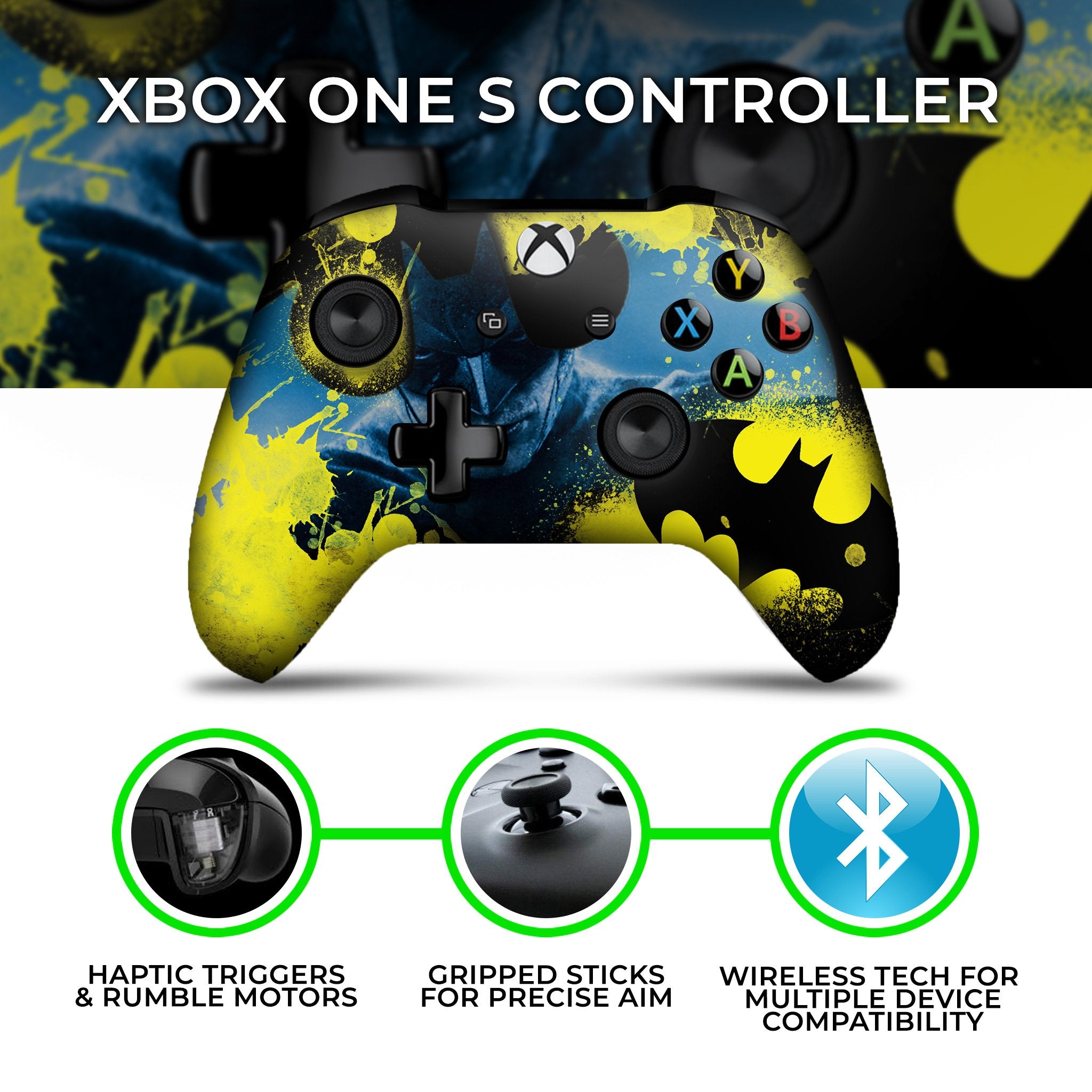 Comics Dark Knight Xbox One Custom Controller