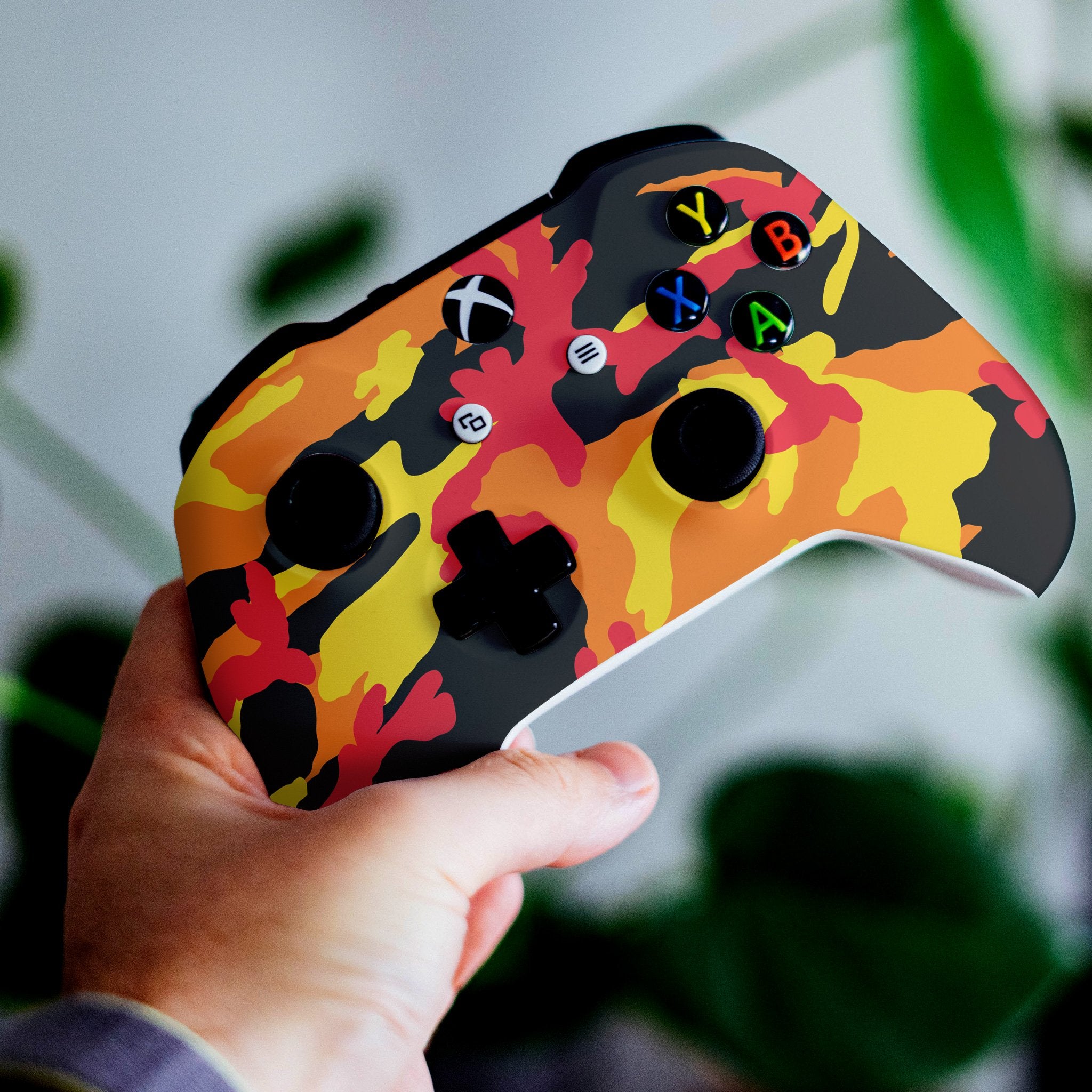 Fall Camo Xbox One S Custom Controller (with 3.5 jack)