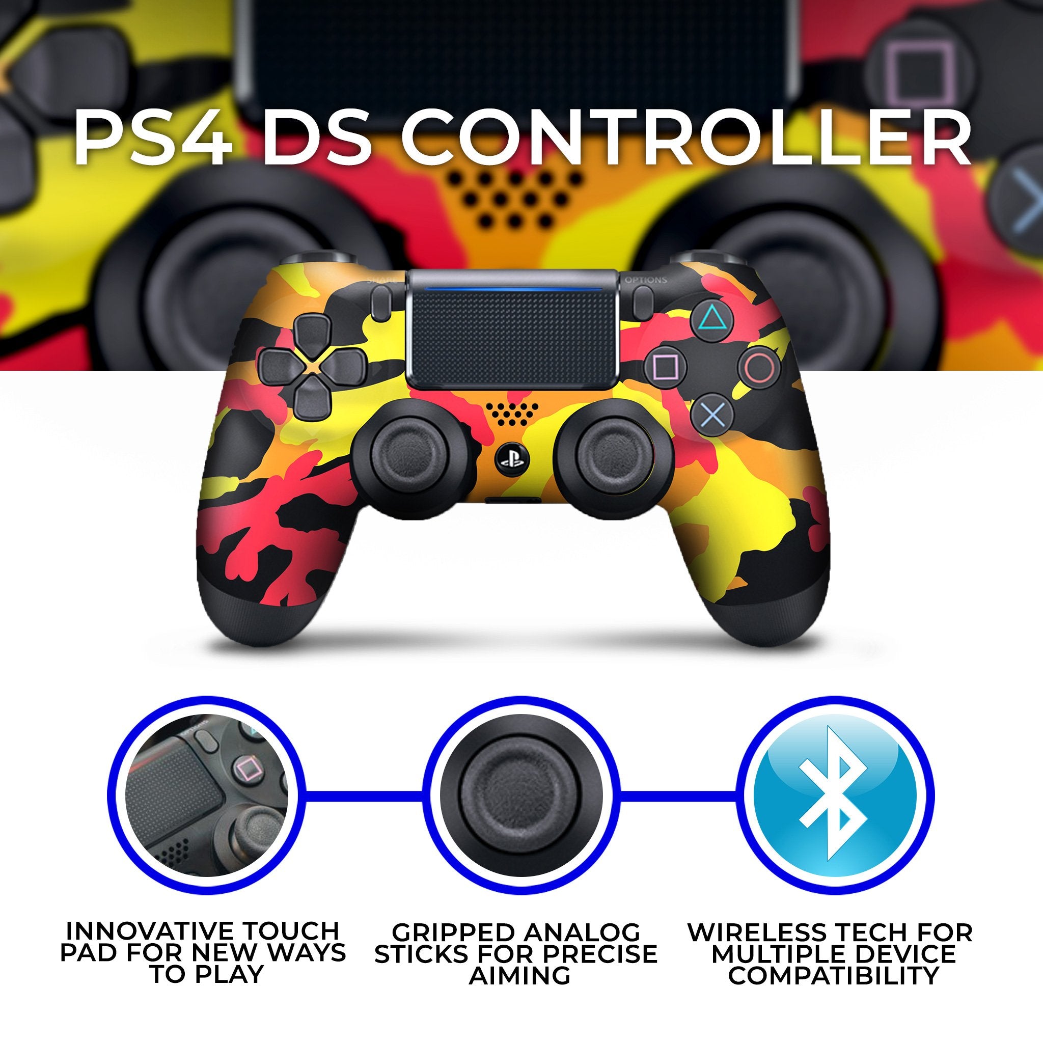 Fall Camo PS4 Custom Controller Exclusive