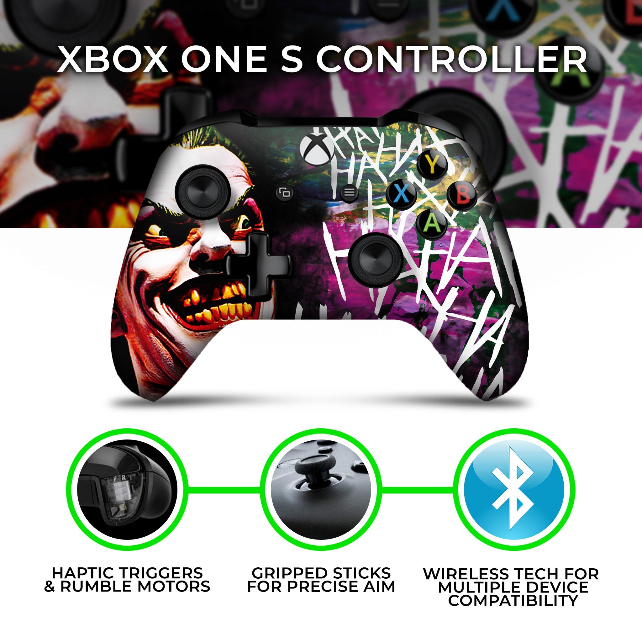 Comics Joker Xbox One Custom Controller