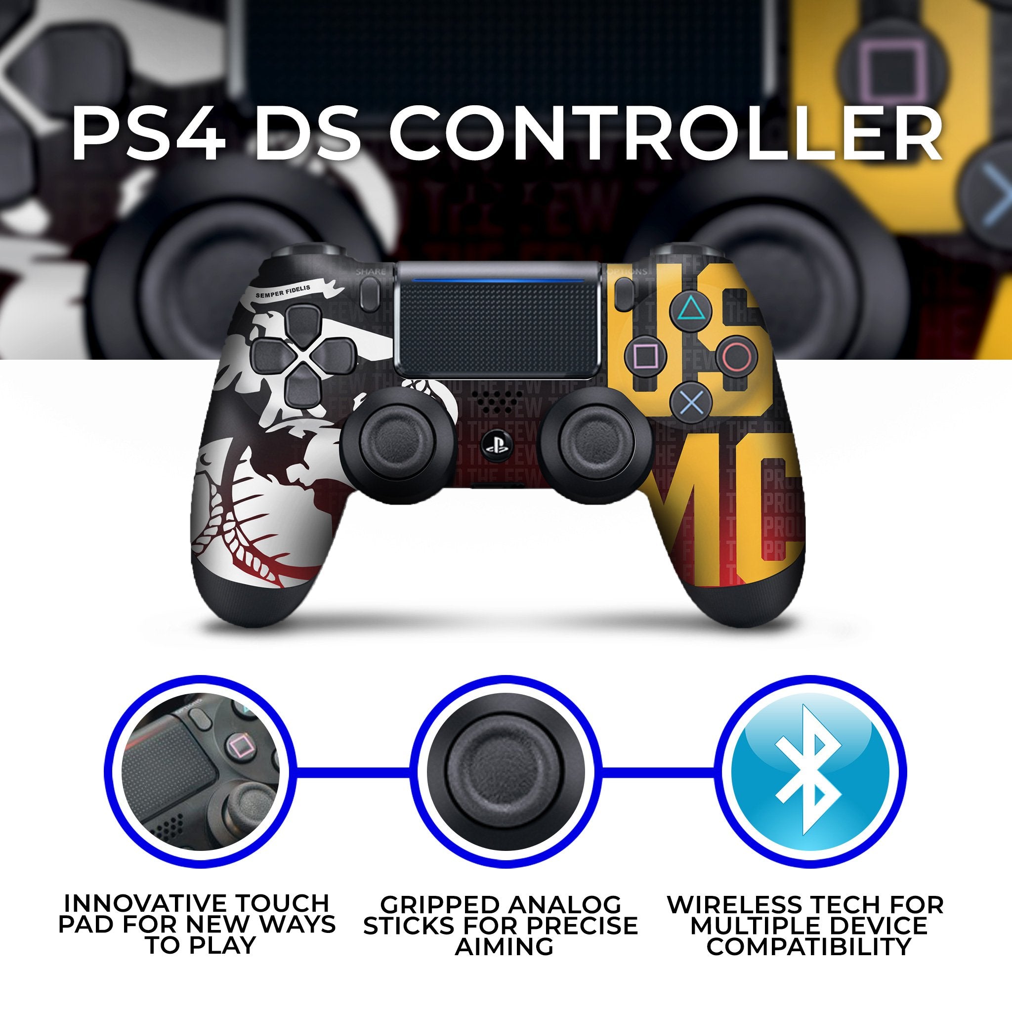 Controller MarinesDream Ps4 Custom Controller Exclusive Unique Design