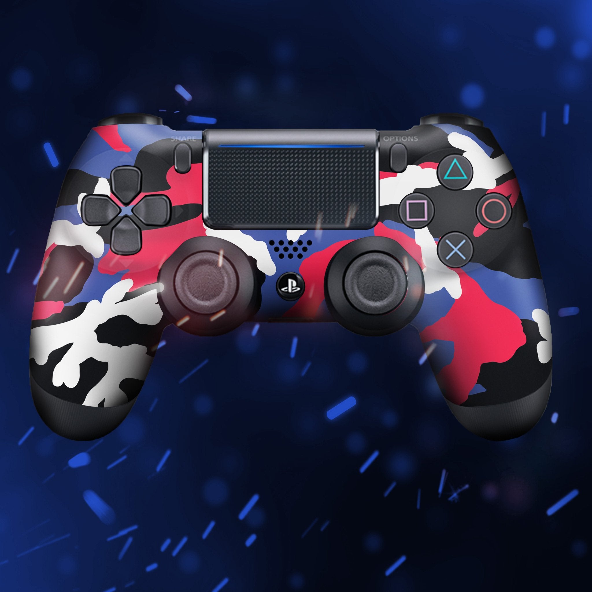 Patriotic Camo PS4 Custom Controller Exclusive