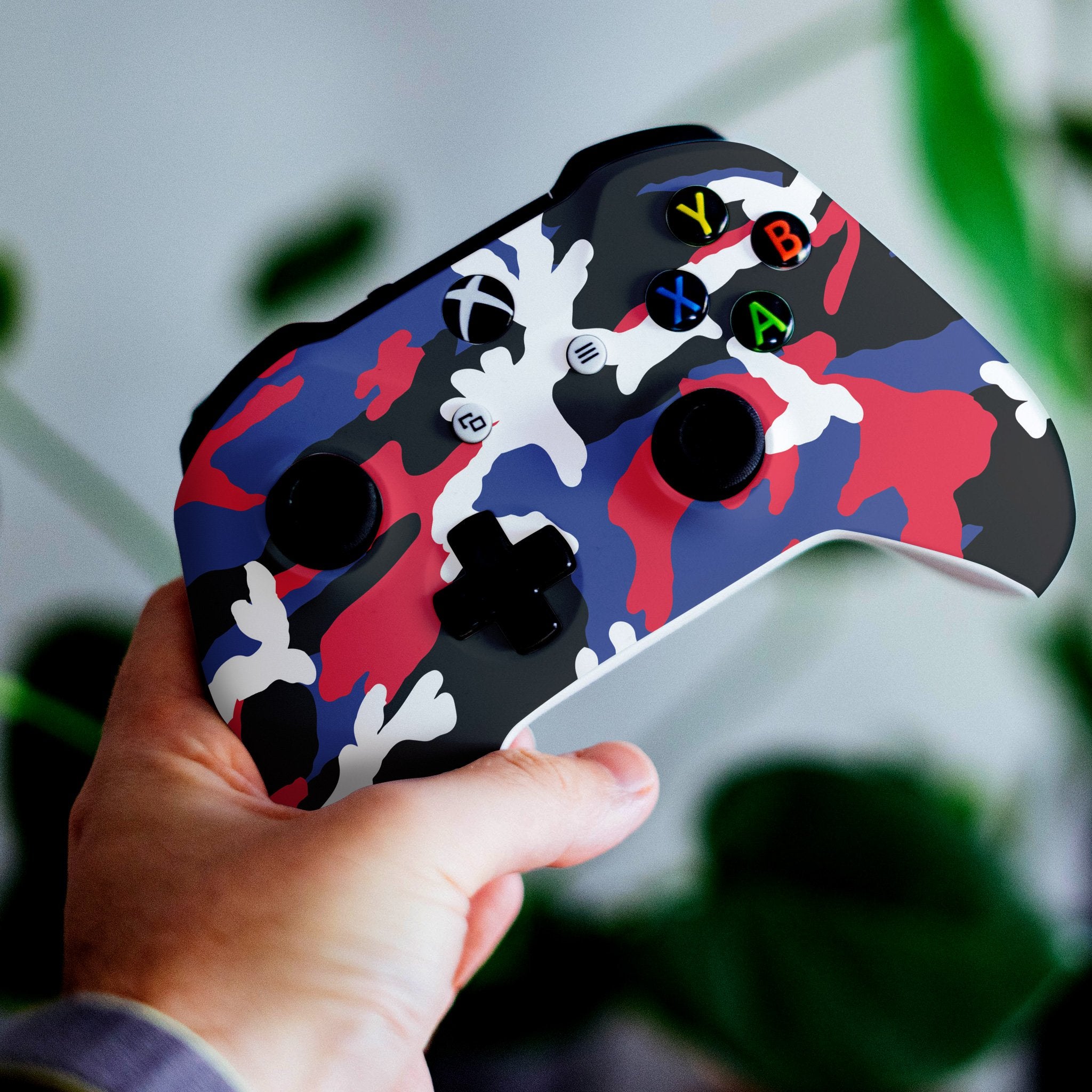 Patriotic Camo Xbox One S Custom Controller (with 3.5 jack)