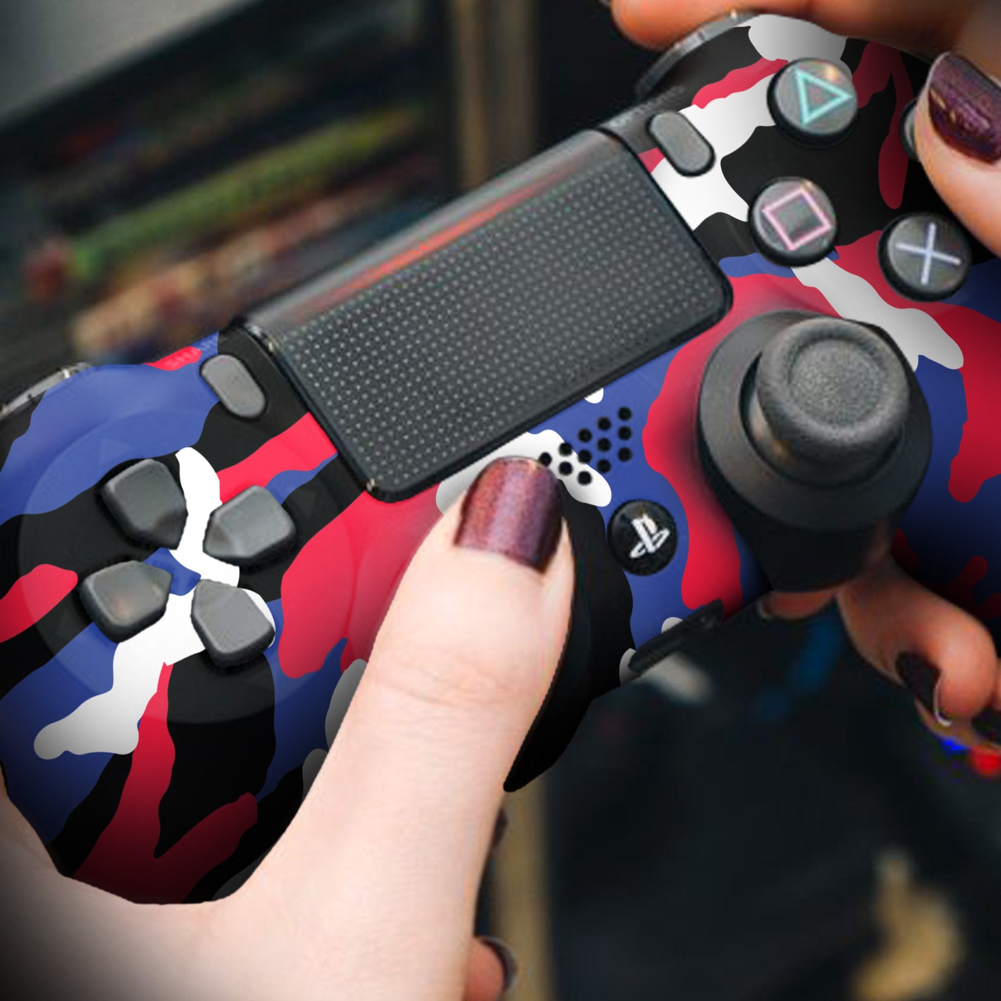 Patriotic Camo PS4 Custom Controller Exclusive