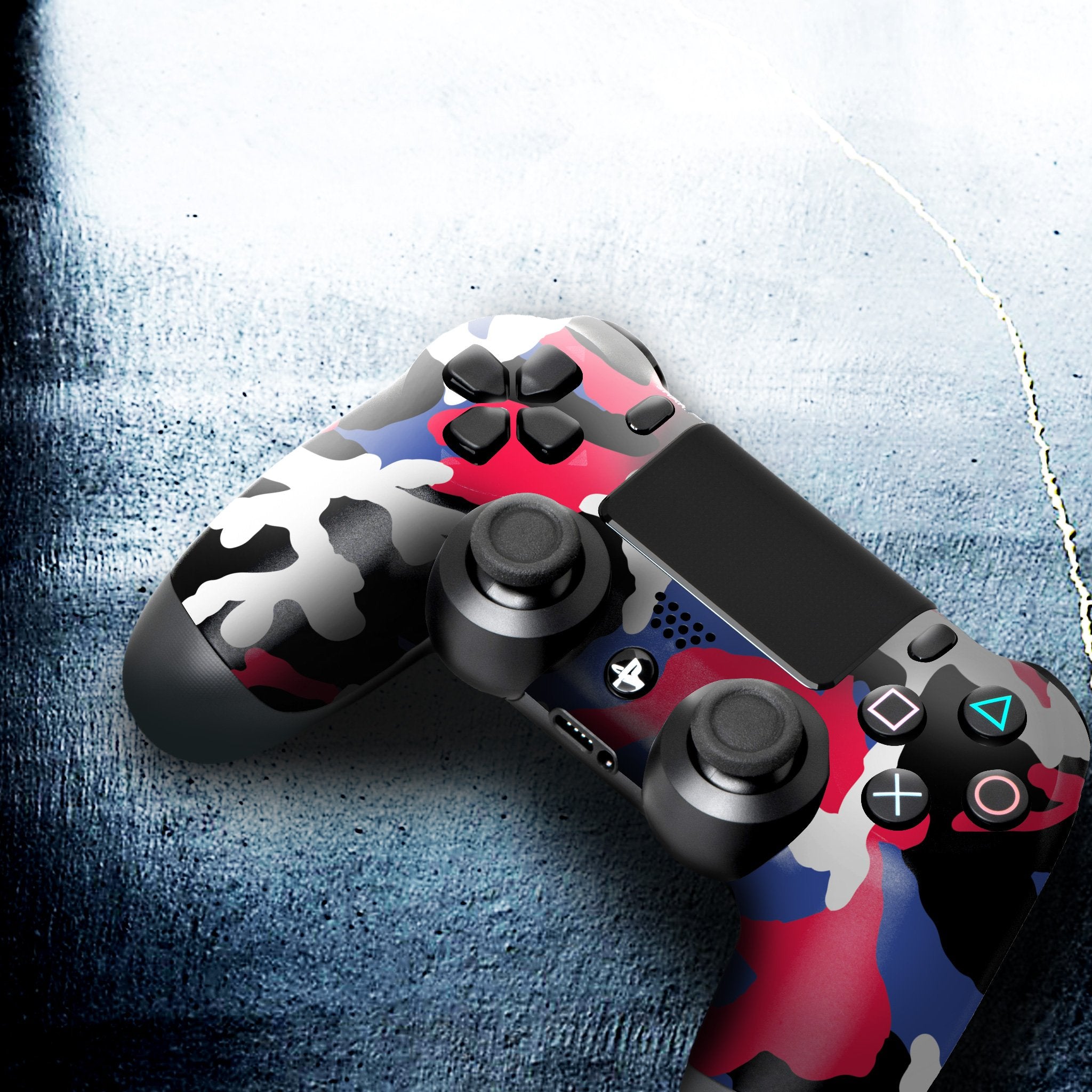 Patriotic Camo PS4 Custom Controller Exclusive