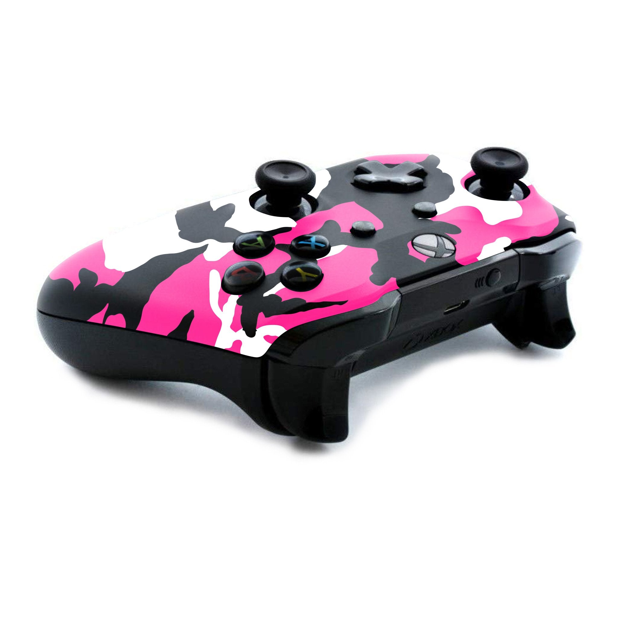 Pink Camo Xbox One S Custom Controller (with 3.5 jack)