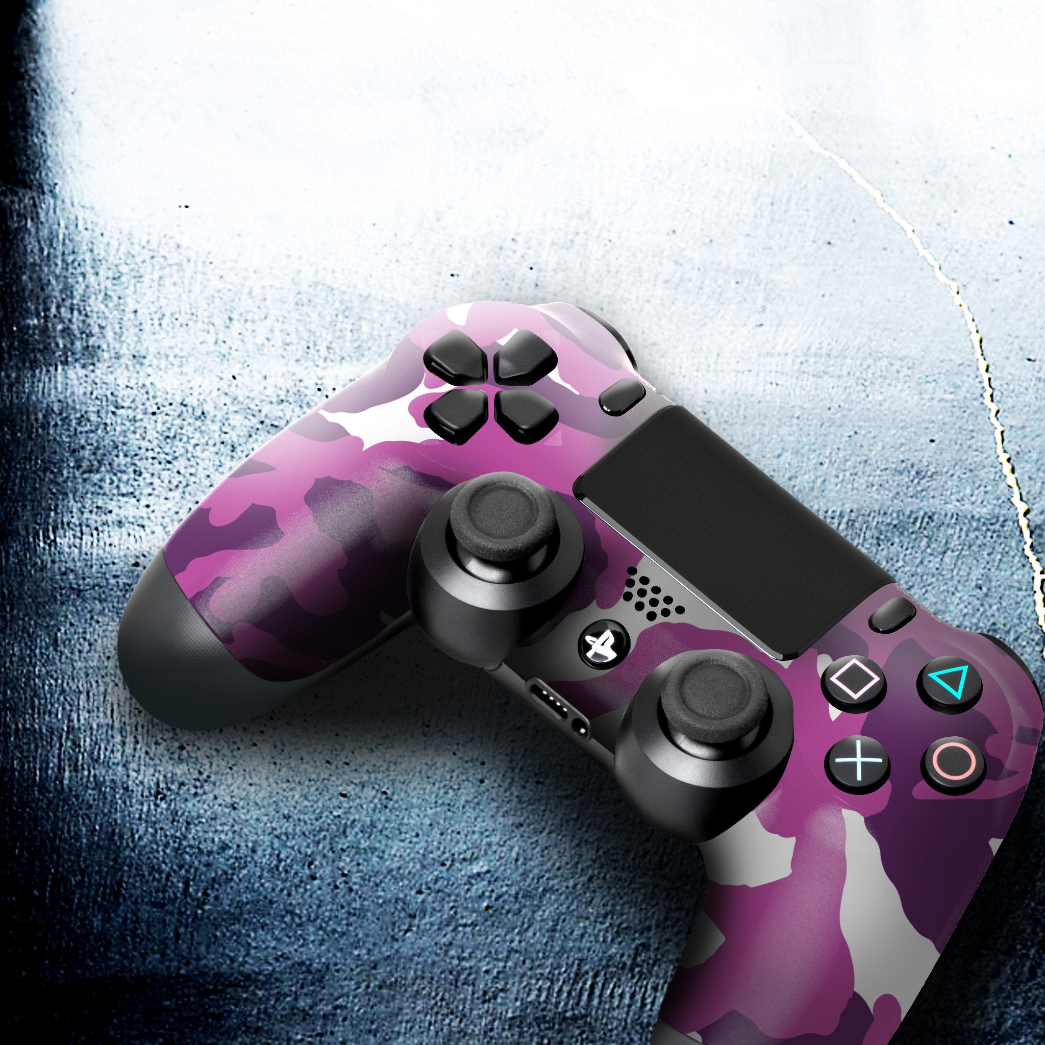 Purple Camo PS4 Custom Controller Exclusive