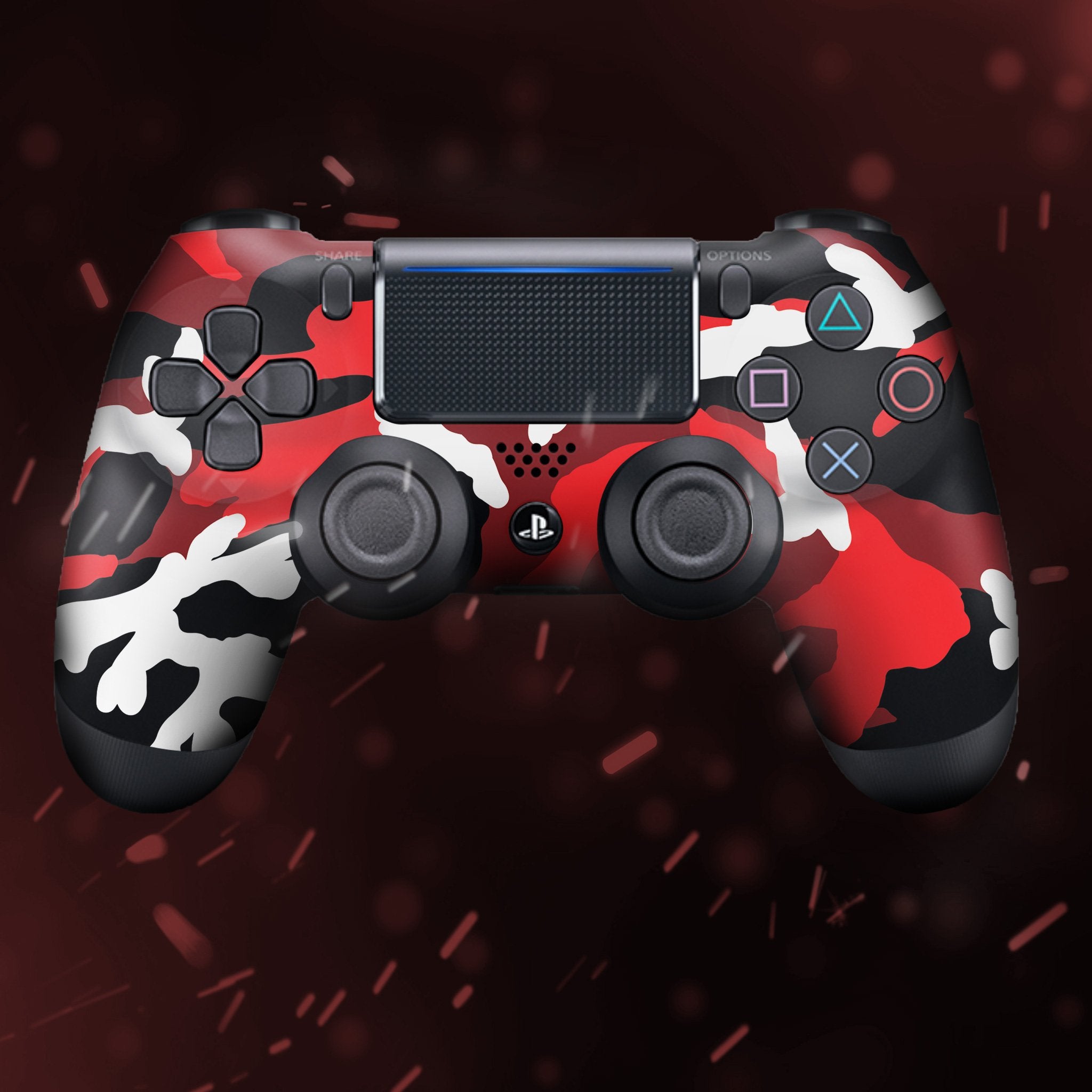 Red Camo PS4 Custom Controller Exclusive