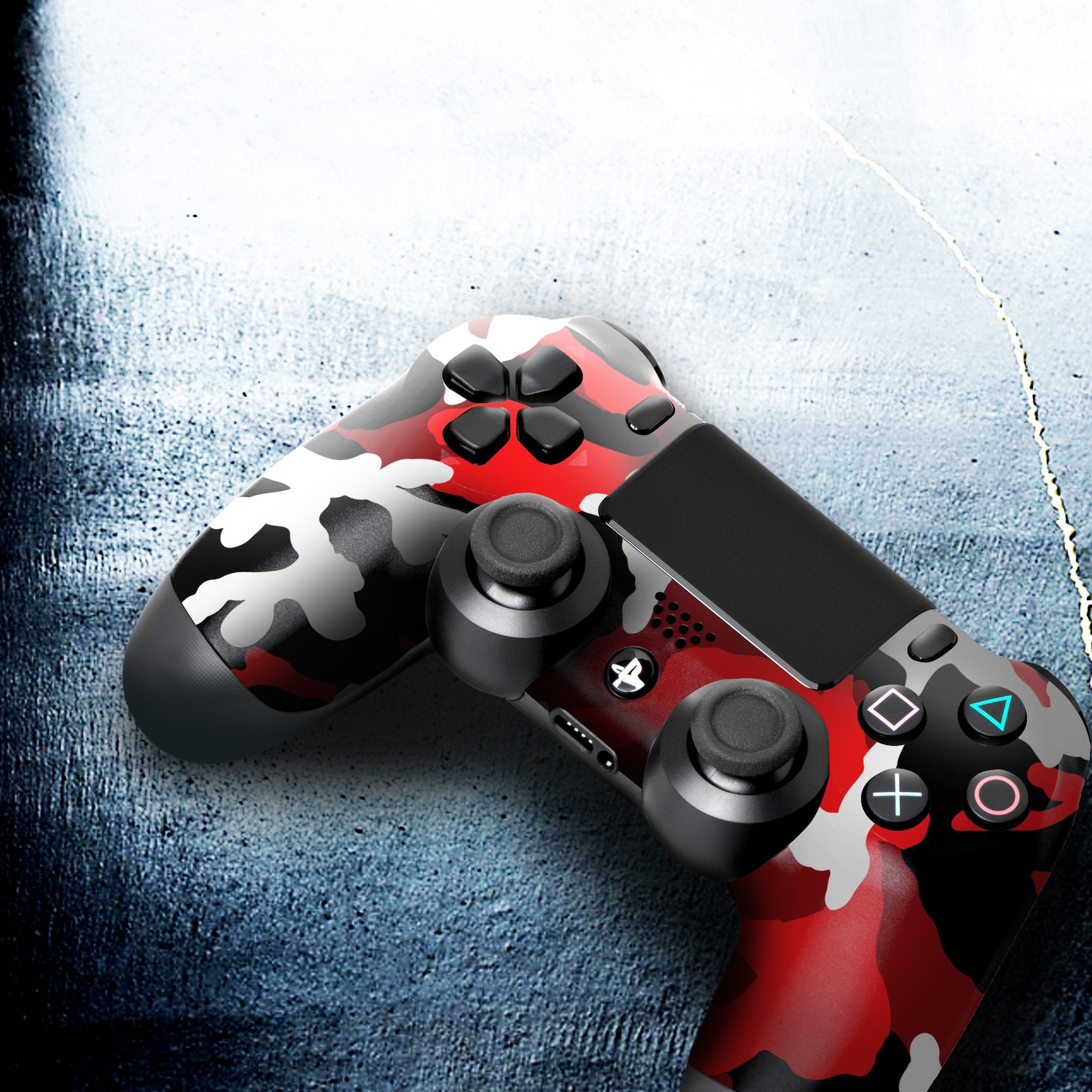 Red Camo PS4 Custom Controller Exclusive