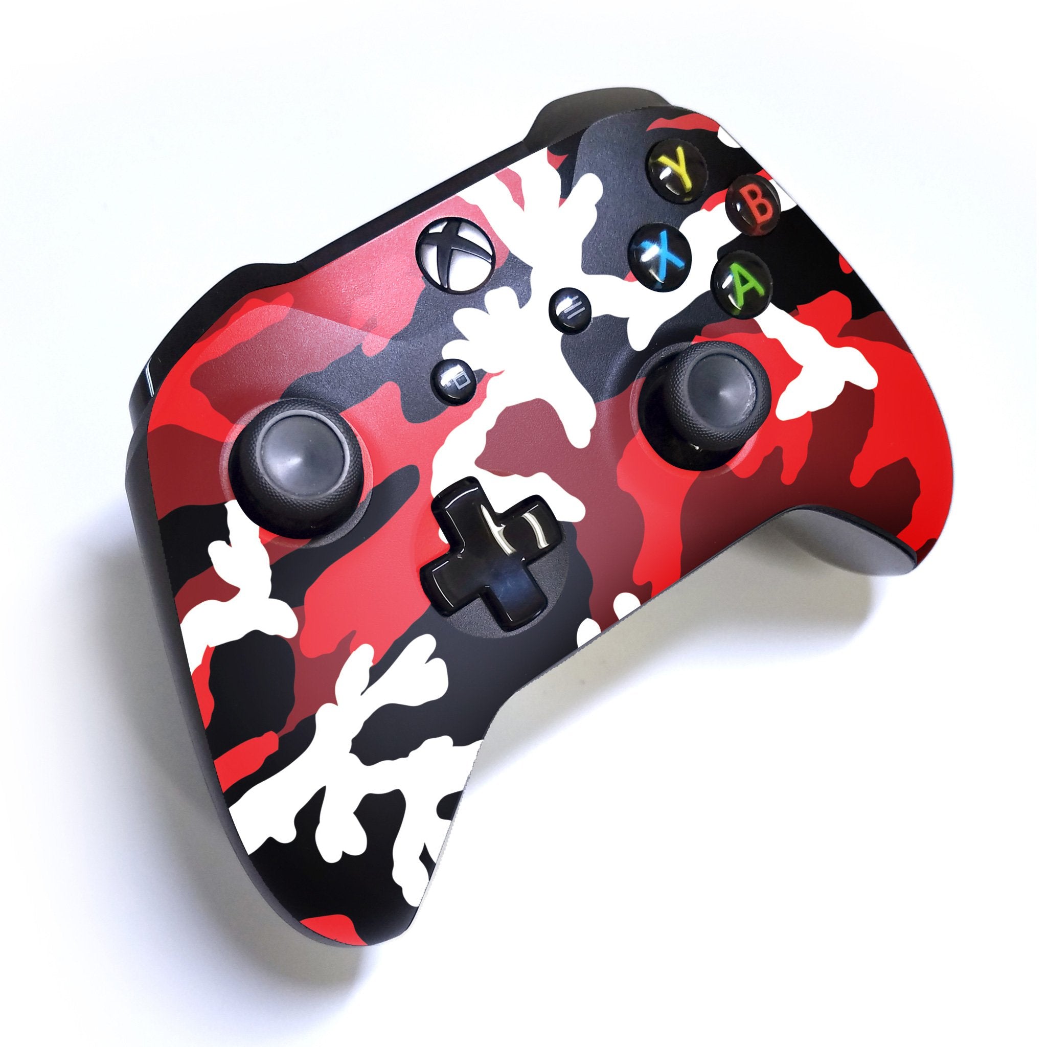 Red Camo Xbox One S Custom Controller (with 3.5 jack)