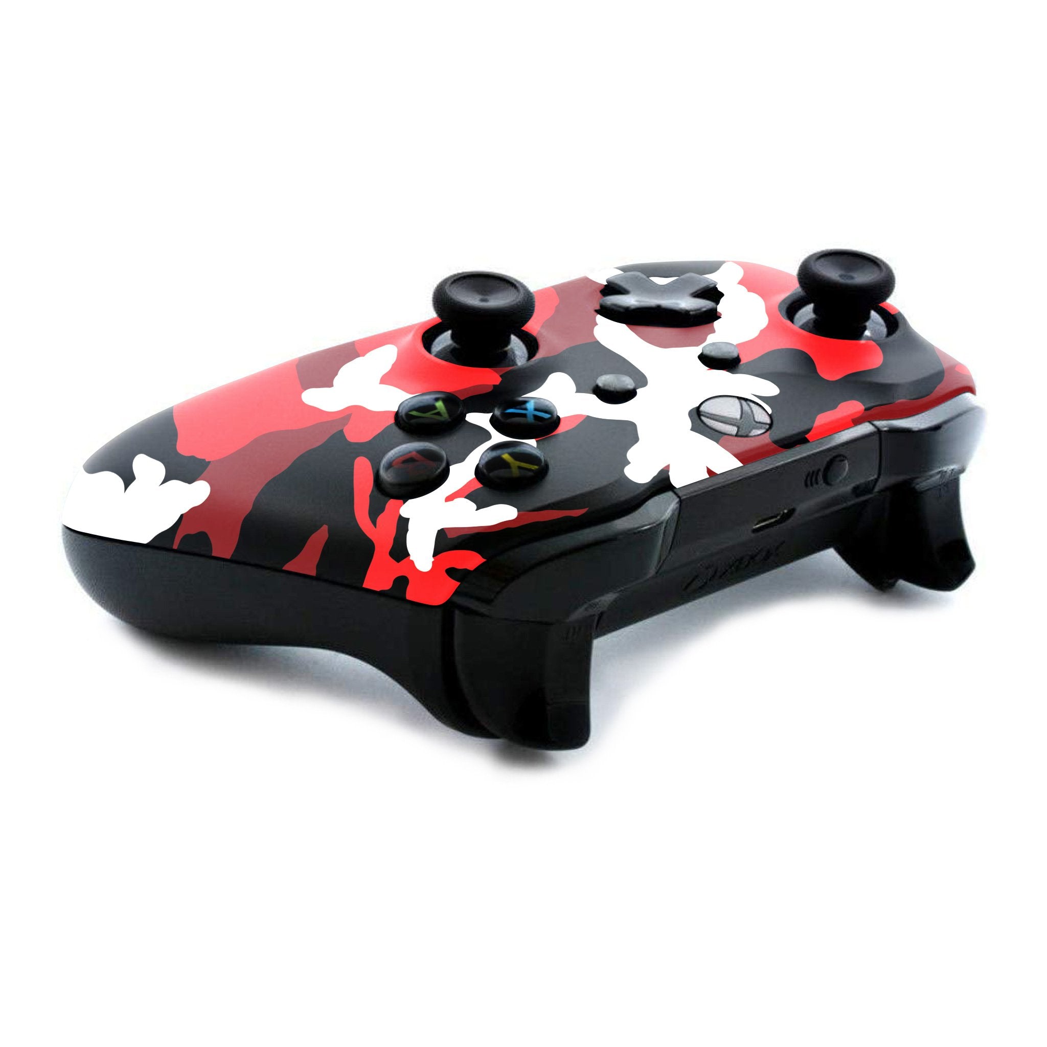 Red Camo Xbox One S Custom Controller (with 3.5 jack)