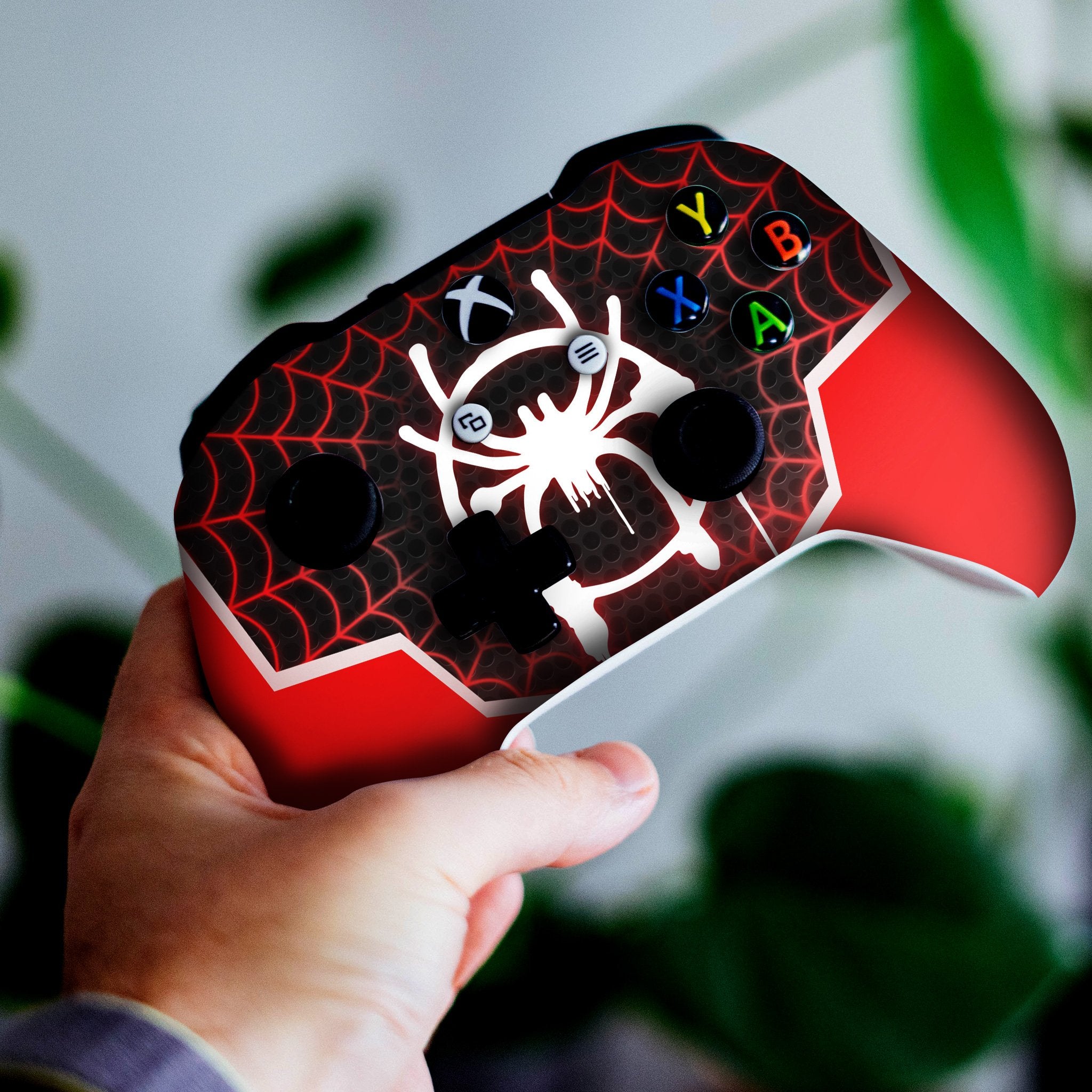 Spidey Morales Xbox One S Custom Controller (with 3.5 jack)