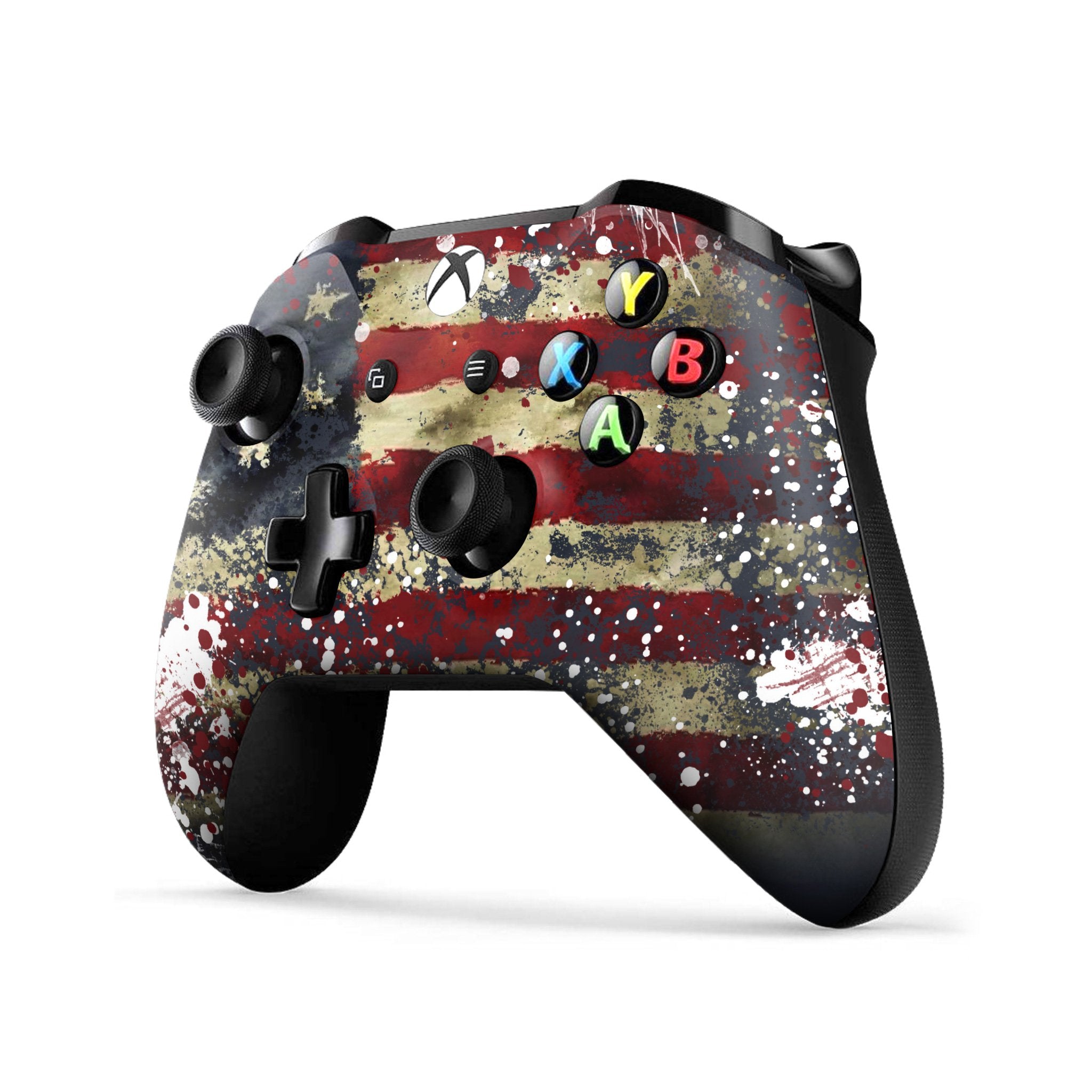 American Tattered Flag Xbox One S Custom Controller (with 3.5 jack)