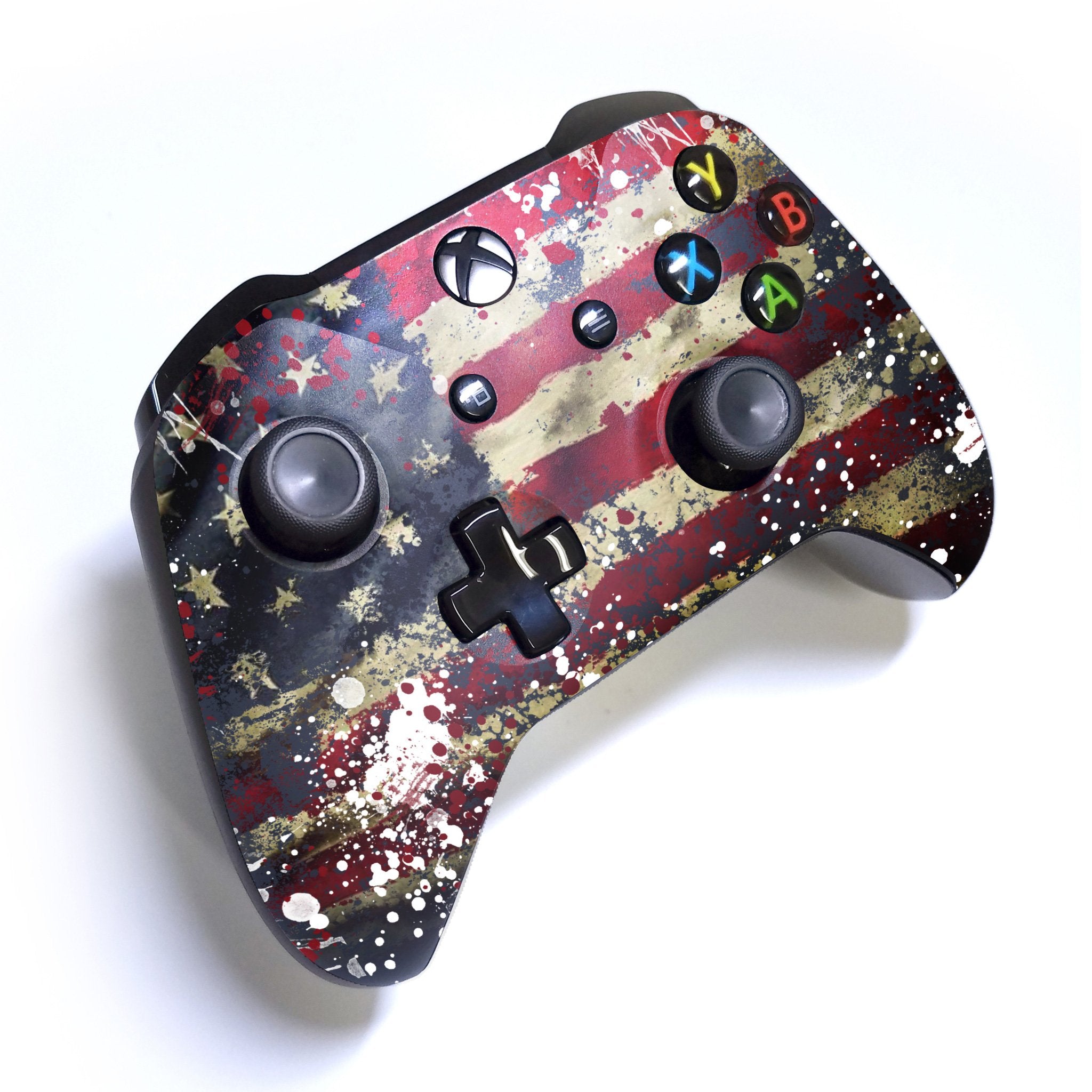 American Tattered Flag Xbox One S Custom Controller (with 3.5 jack)