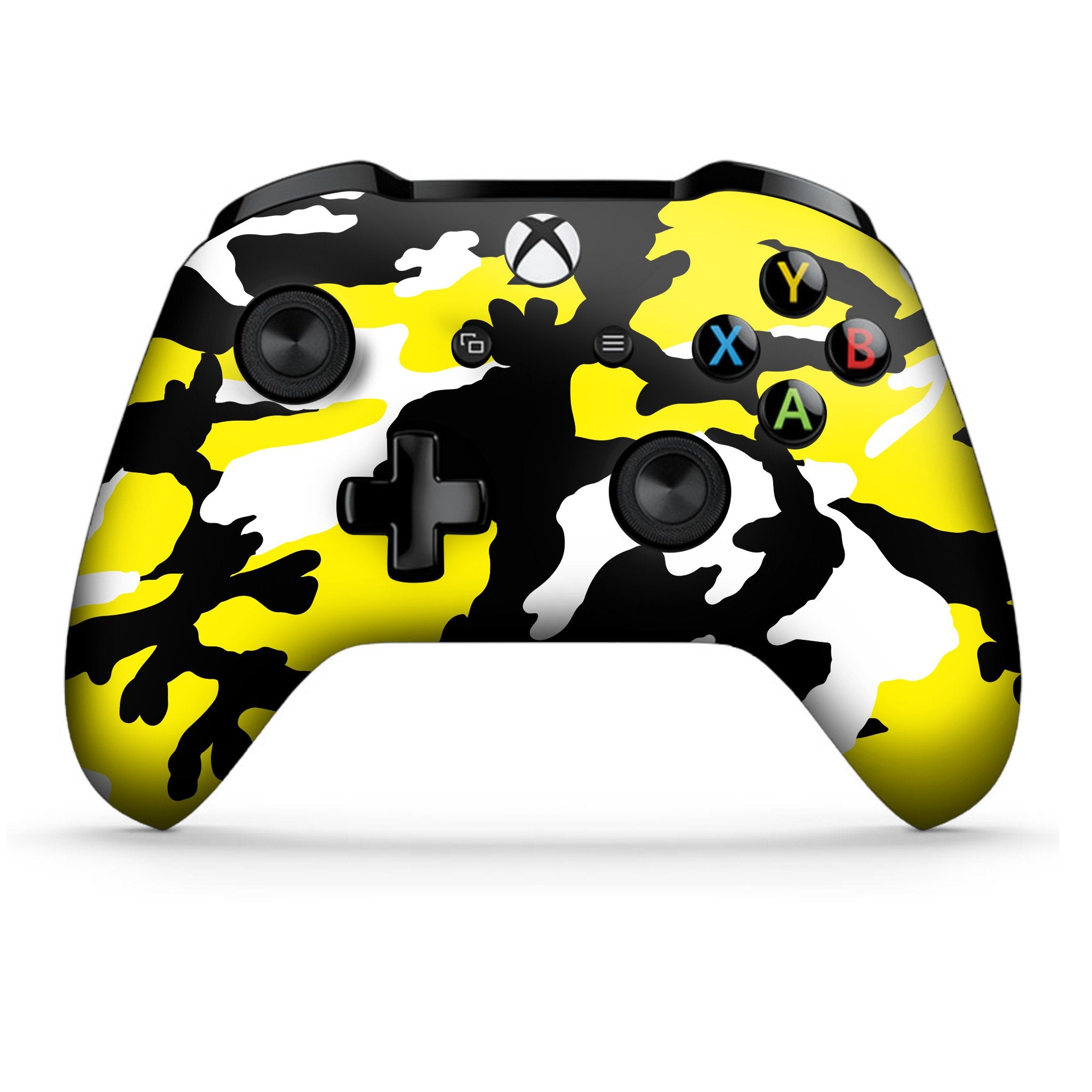 Yellow Camo Xbox One S Custom Controller (with 3.5 jack)