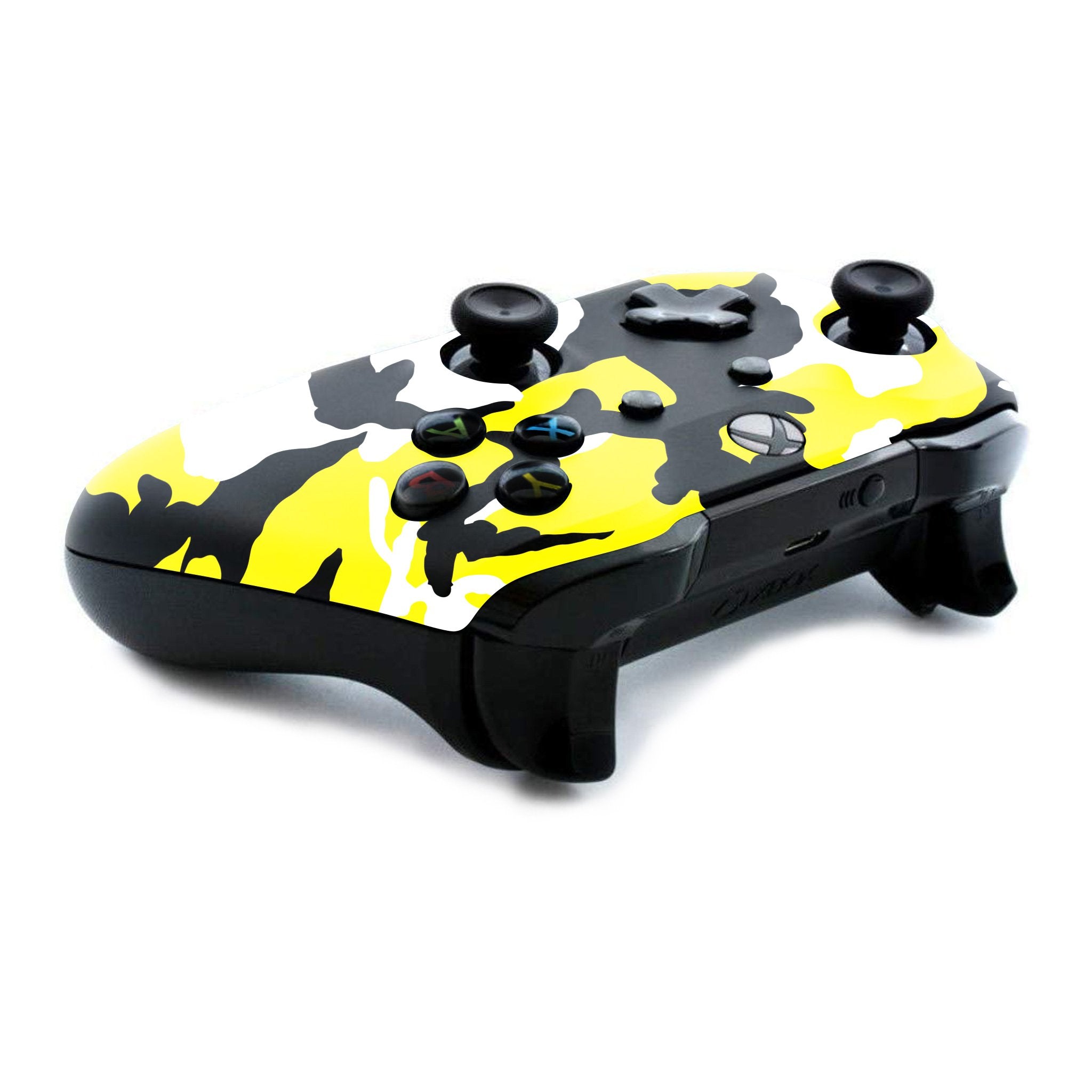 Yellow Camo Xbox One S Custom Controller (with 3.5 jack)